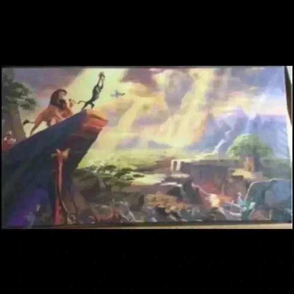 Thomas Kinkade Lion King 16x31 Canvas - Picture 1 of 10